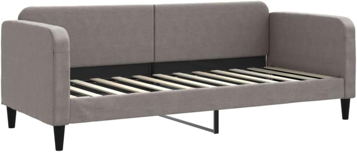 vidaXL Tagesbett Taupe 80x200 cm Stoff 354031 Bild 1