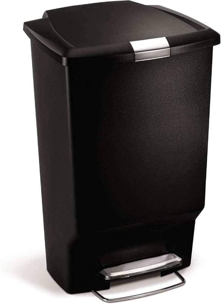 Simplehuman CW1371 rechteckiger Treteimer 45 l schwarz Bild 1