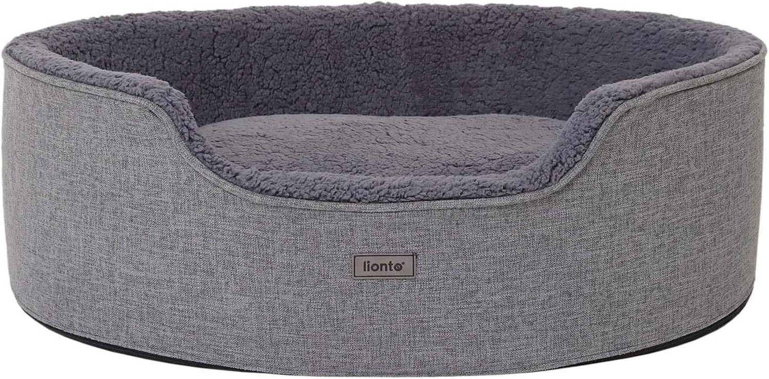 lionto Tierkissen lionto Hundebett mit Wendekissen waschbar Katzenbett Haustierbett, Plüsch Bild 1