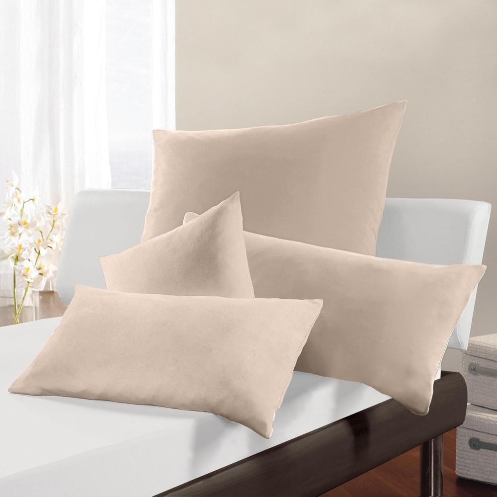Formesse Bella Donna Jersey Kissenbezug|ca. 40x80 cm| champignon Bild 1