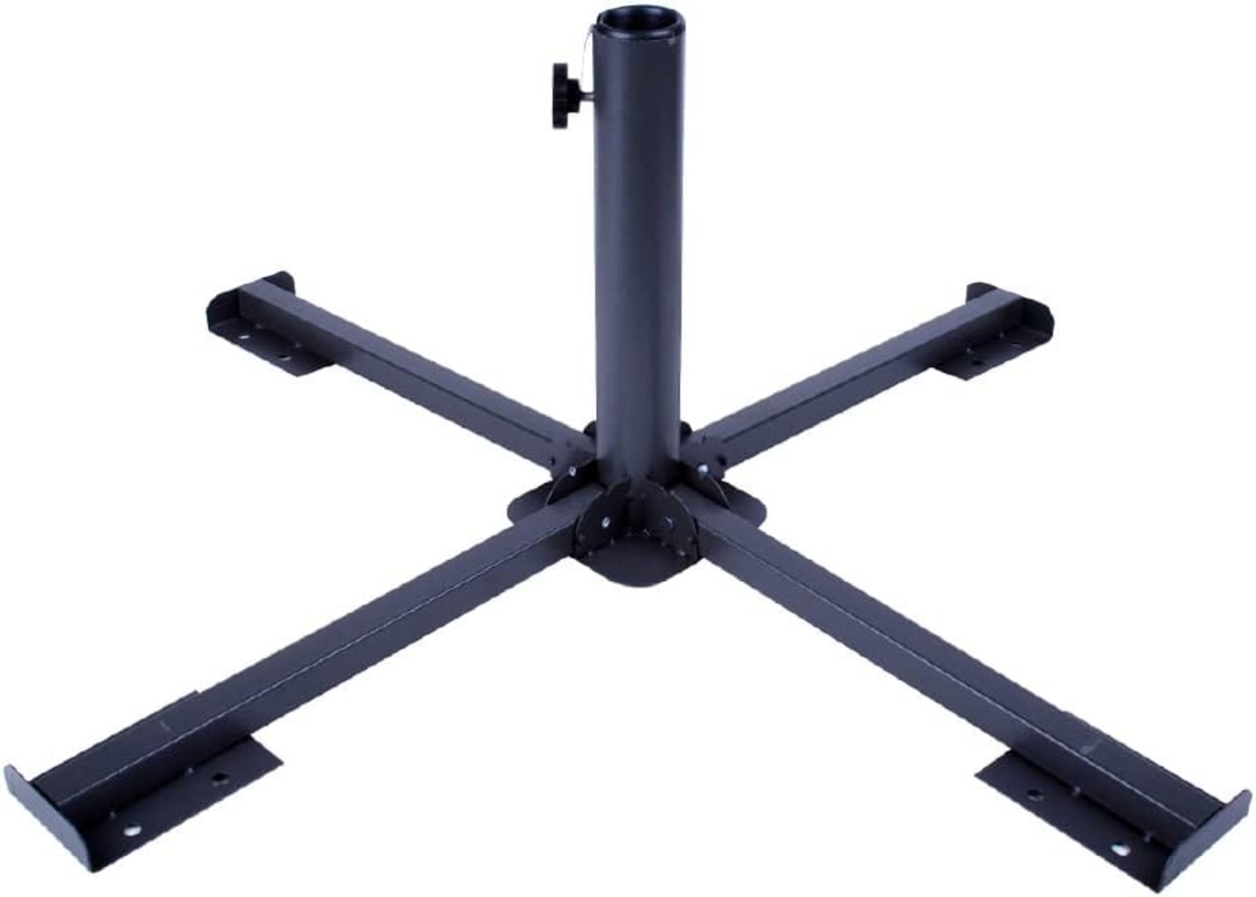 Aktive 53991 Klappbarer Metallständer, 86 x 86 x 34 cm, Rohrdurchmesser 38 und 48 mm, Schwarz Bild 1