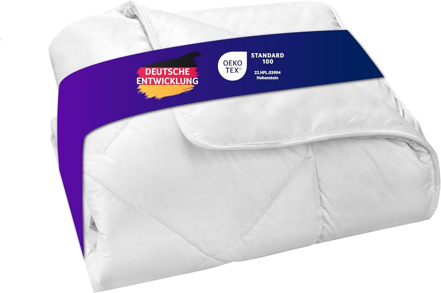 Traumnacht Kamelhaardecke, aus 100% Kamelhaar warme Winterdecke, 155x220 cm, weiß, Öko-Tex zertifiziert, produziert nach deutschem Qualitätsstandard Bild 1