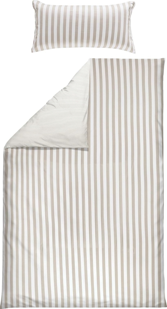 Erwin Müller Bettwäsche Wendebettwäsche, Biber, Streifen Bild 1