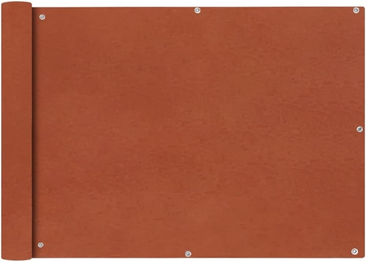 vidaXL Balkonsichtschutz Oxfordgewebe 75x400 cm Terracotta 42328 Bild 1