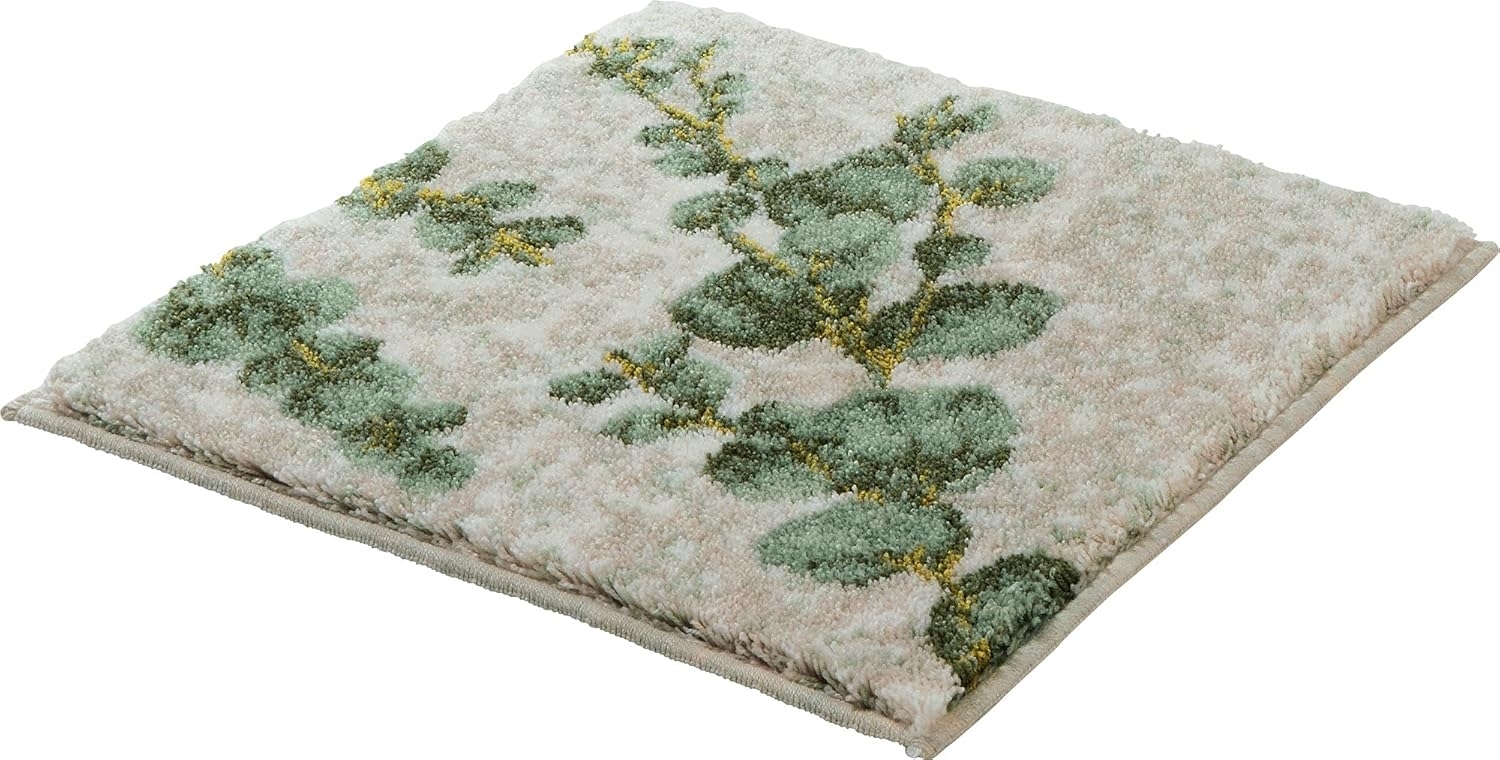 Erwin Müller Badematte WC-Vorlage "Eukalyptus", Höhe 20 mm, eckig, gemustert Bild 1