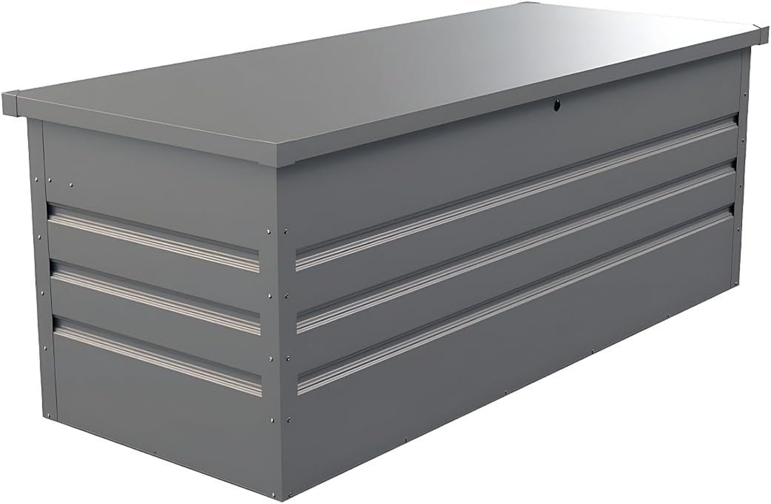 Vente-unique - Garten-Aufbewahrungsbox - Stahl - Grau - Volumen 582L - TOMASO Bild 1