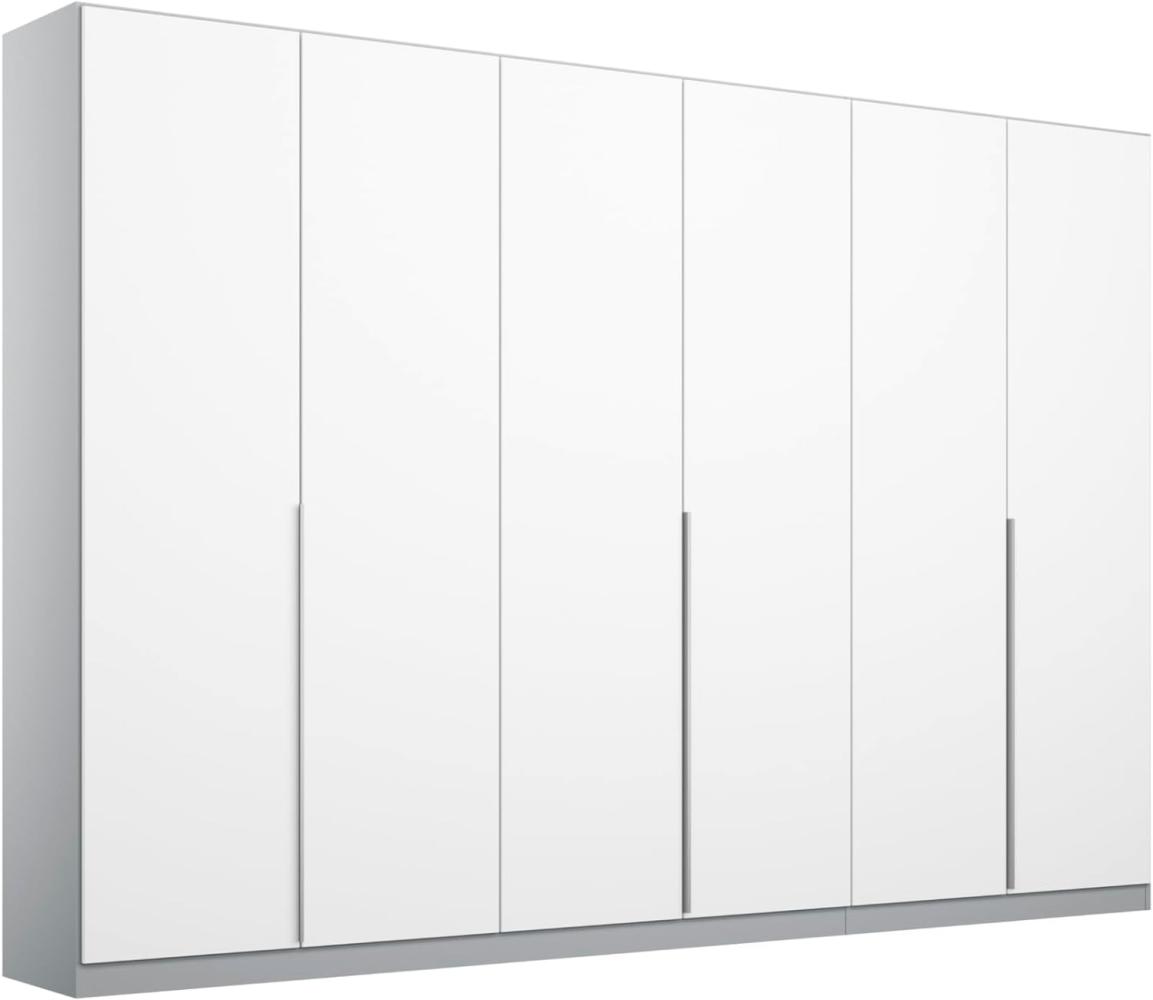 Rauch Möbel Alabama Drehtürenschrank Schrank Kleiderschrank Weiss / Grau, 6-türig, Inklusive Zubehörpaket Basic, 3 Kleiderstangen, 6 Einlegeböden, BxHxT 271x229x54 cm Bild 1