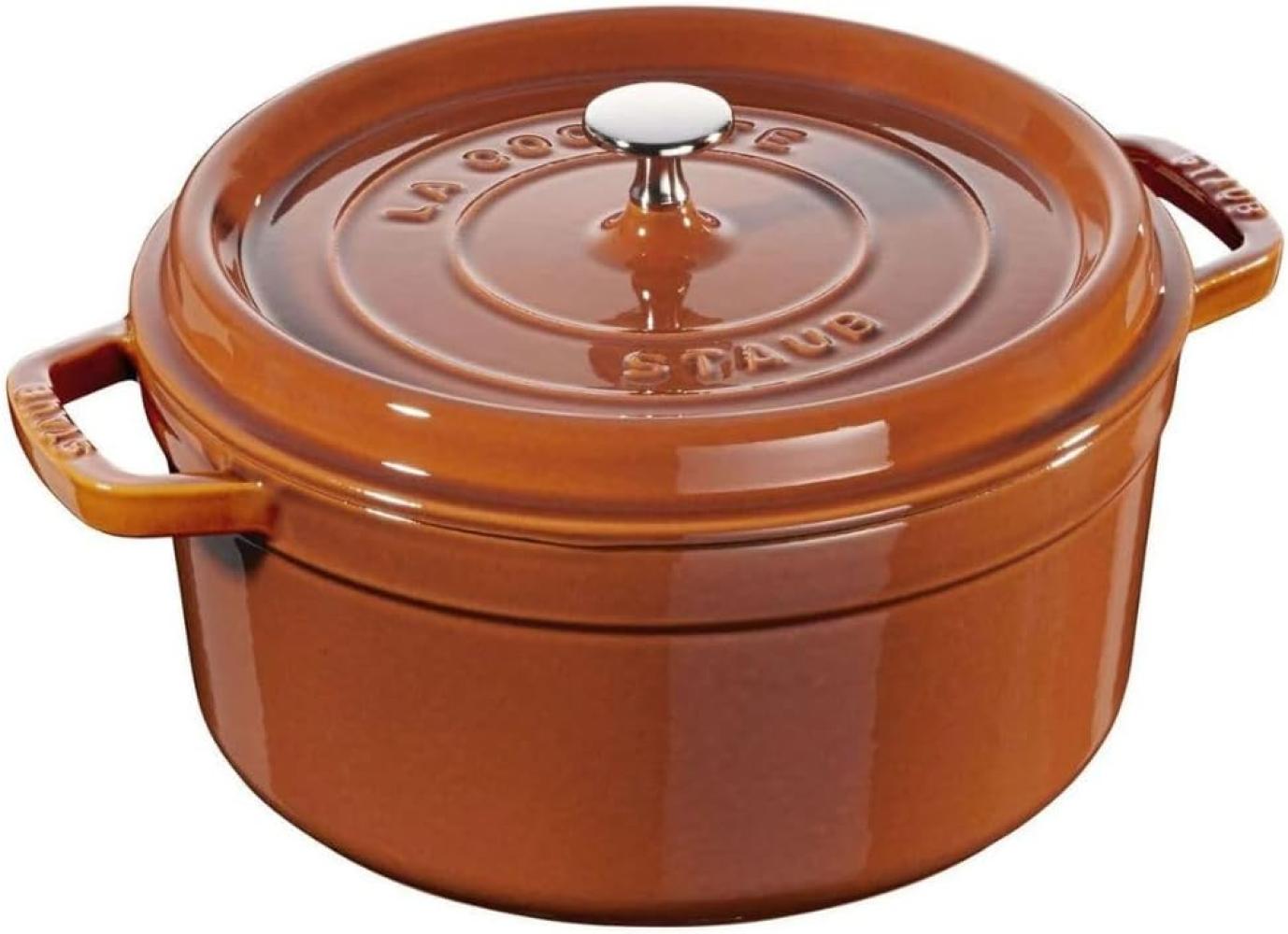 Staub La Cocotte Cocotte 22 cm, rund, Zimt, Gusseisen Bild 1