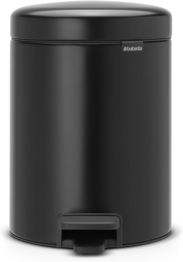 Brabantia 'NewIcon' Treteimer, Matt Black, 5 Liter Bild 1