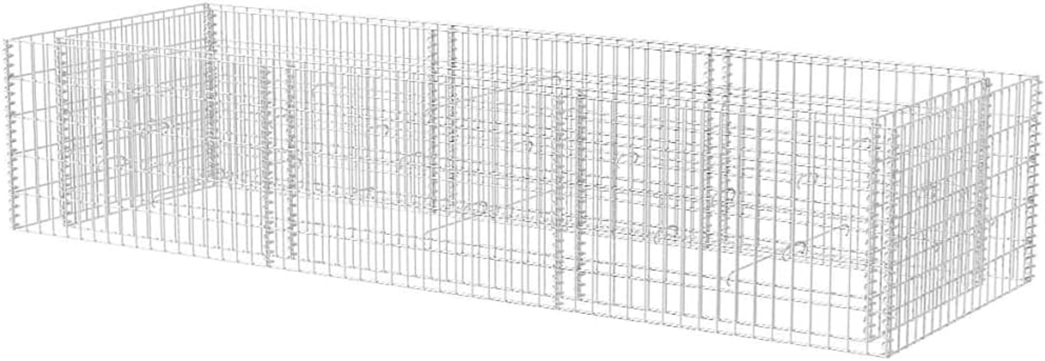 vidaXL Gabionen-Hochbeet Stahl 270×90×50 cm 142556 Bild 1