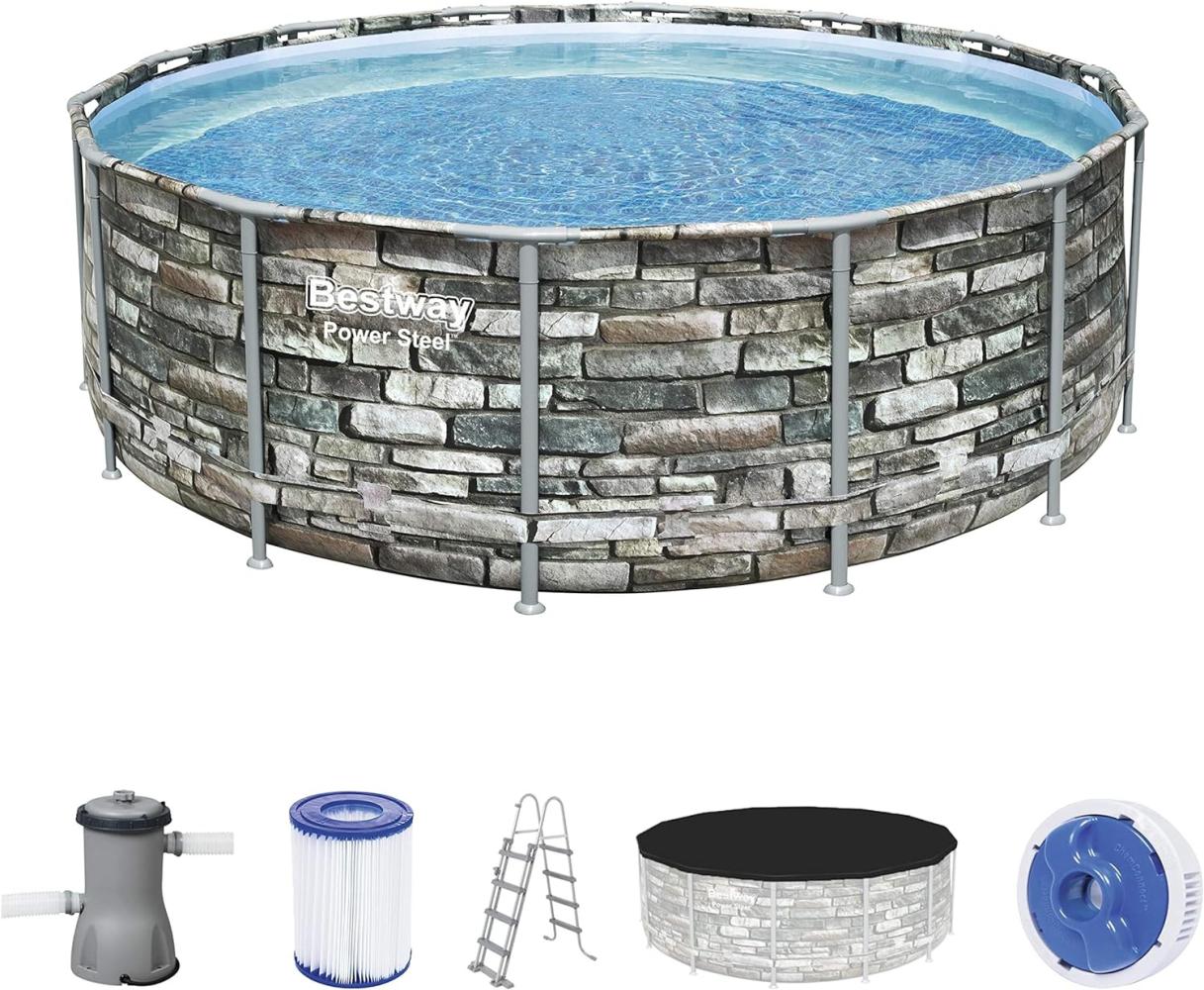 Bestway Power Steel Swimming Pool 427x122 cm 92853 Bild 1