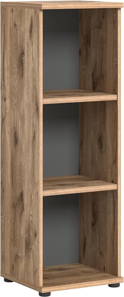 Kleines Stauraumregal Mason - Nox Oak / Basalt Grau Bild 1