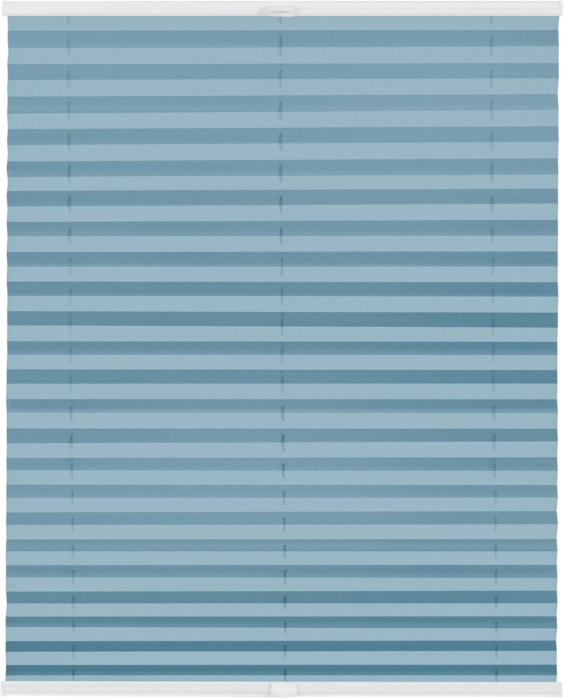 Lichtblick Sonnenschutzsysteme GmbH Plissee Laholm 105 cm x 130 cm (BxL) Hellblau Tageslicht - Blickdicht; einfache Installation mit Klemmträgern; verspannt Bild 1