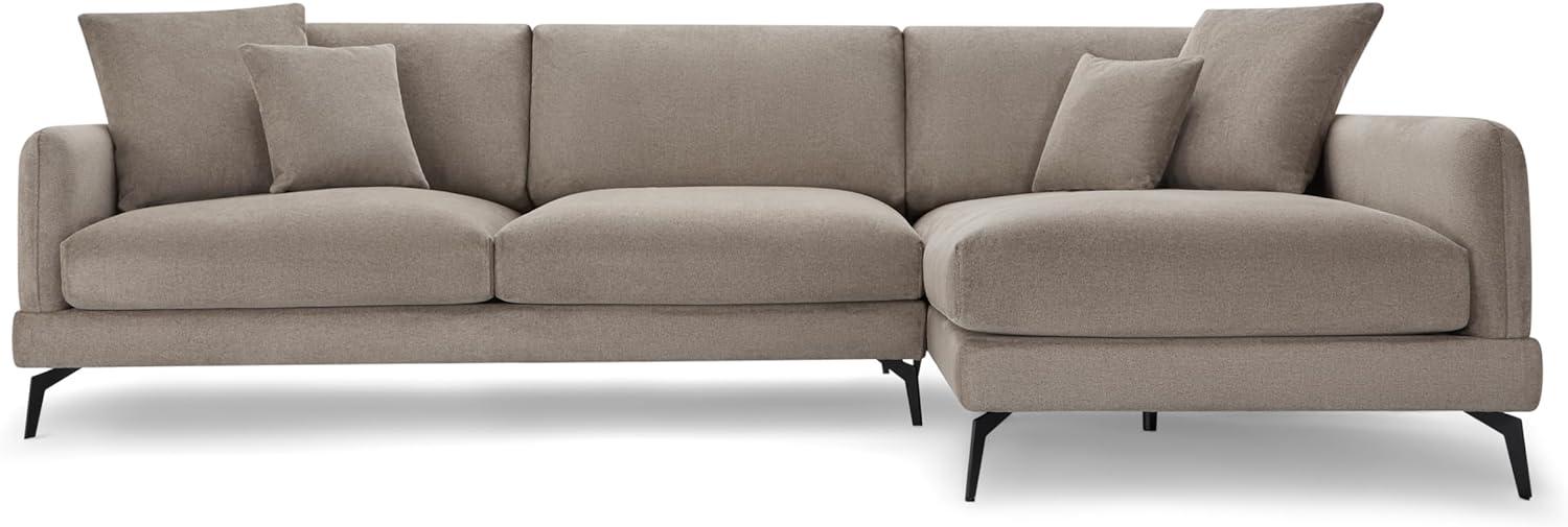 3-Sitzer Ecksofa Rechts Maggie Beige Bild 1