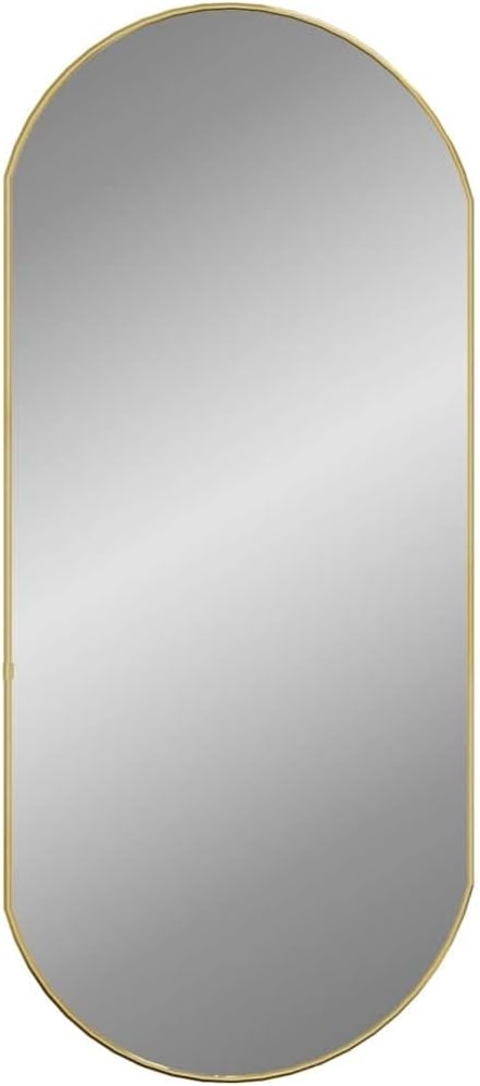 vidaXL Wandspiegel Golden 90x40 cm Oval 348200 Bild 1