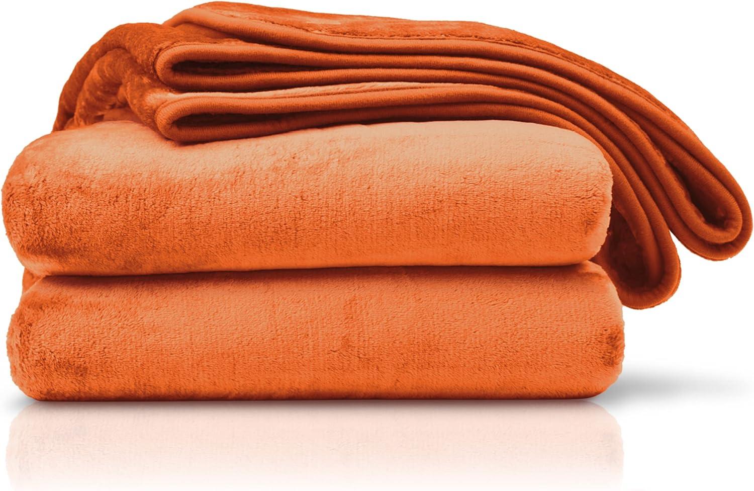 Amago - Kuscheldecke, Cashmere-Feeling, 220 x 240 cm - Terracotta Bild 1