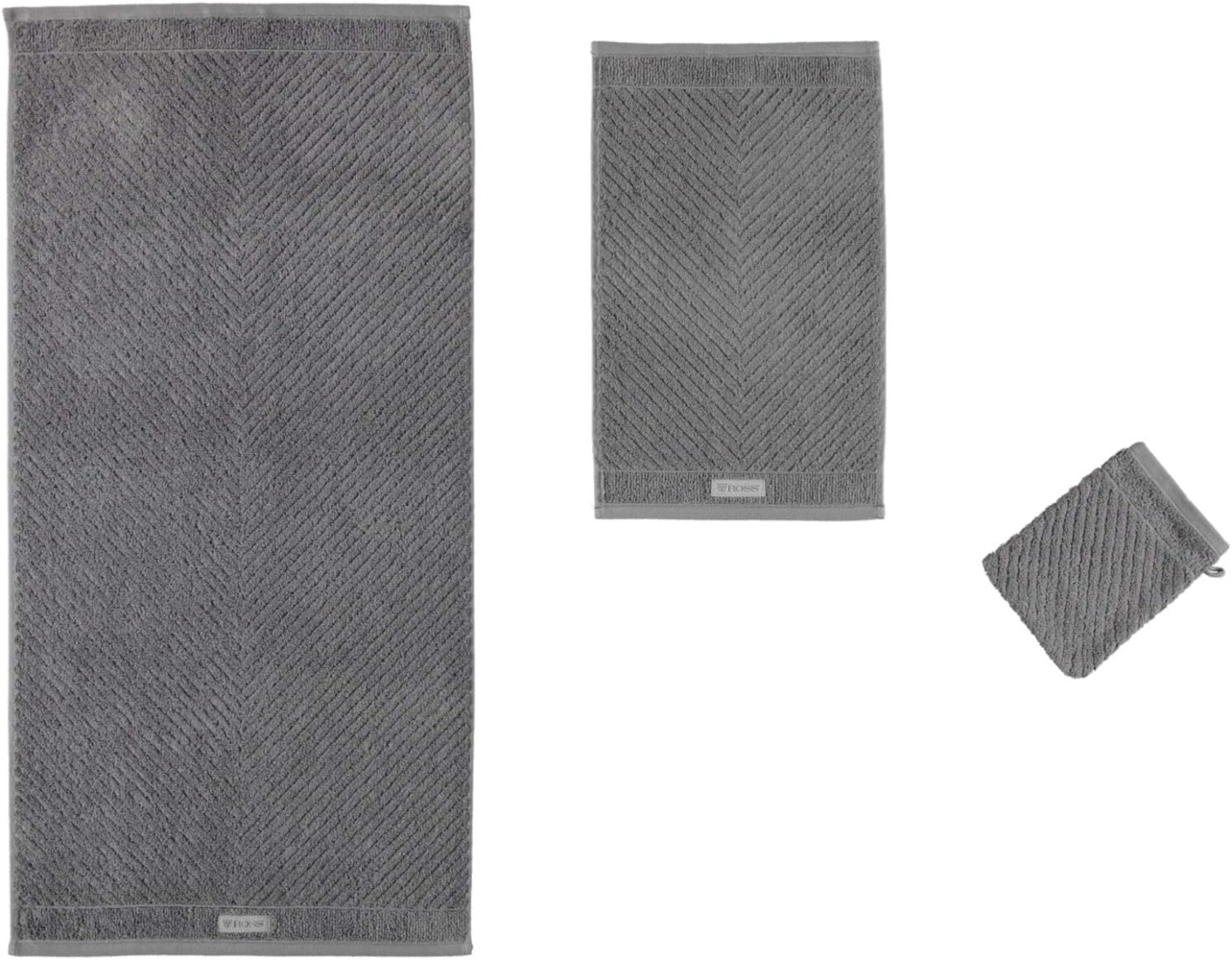 Ross Uni-Rippe Handtücher Smart|Duschtuch 70x140 cm| schiefer Bild 1