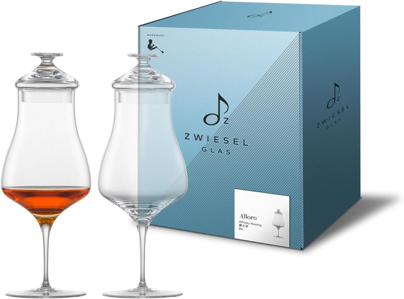 Zwiesel Glas 2 Stück Whisky Nosing Glas mit Deckel Alloro handgefertigt· spülmaschinenfest· Handwäsche 122090 Bild 1