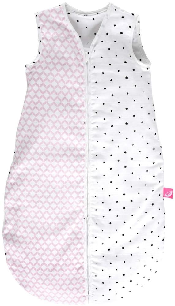 Babyschlafsack Sommer aus Baumwollmusselin von Motherhood - kuscheliger Babyschlafsack Öko Tex Standard, Klasse 1, Größe: 6-18 Monate, rosa classics Bild 1