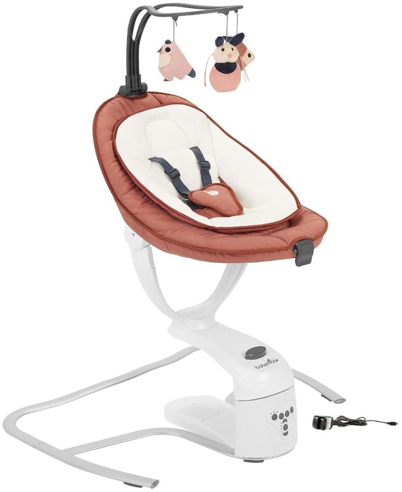 Babymoov Babyschaukel Swoon Motion Terrakotta - inkl. 8 Melodien, 360° Sitzfläche, verstellbare Rückenlehne und Bewegungsmelder Bild 1