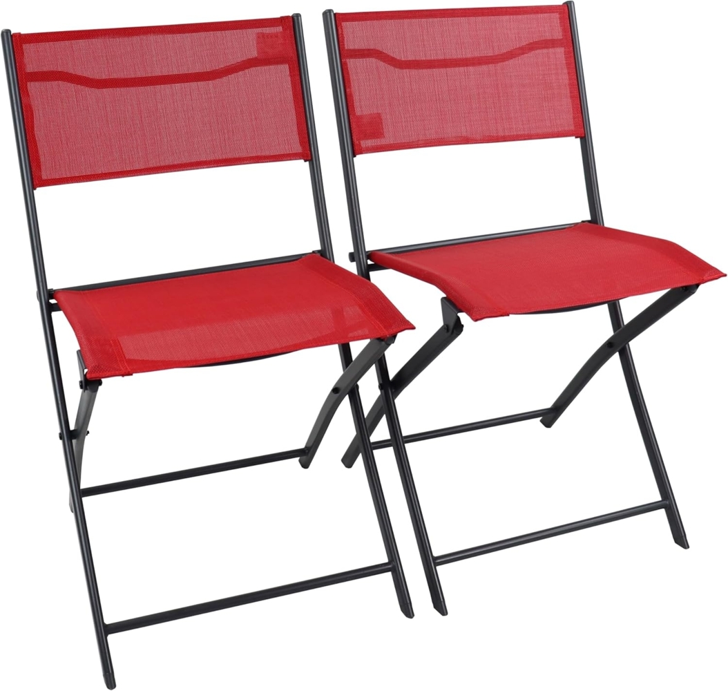 VCM Gartenstuhl Sumila 920261 Rot H. 79 x B. 45 x T. 46 cm Bild 1