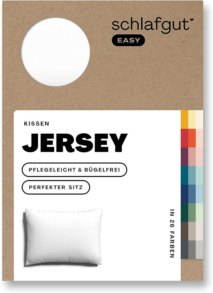 Schlafgut Kissenbezug EASY Jersey, (1 Stück), Kissenhülle mit Reißverschluss, weich und saugfähig, Kissenbezug Bild 1