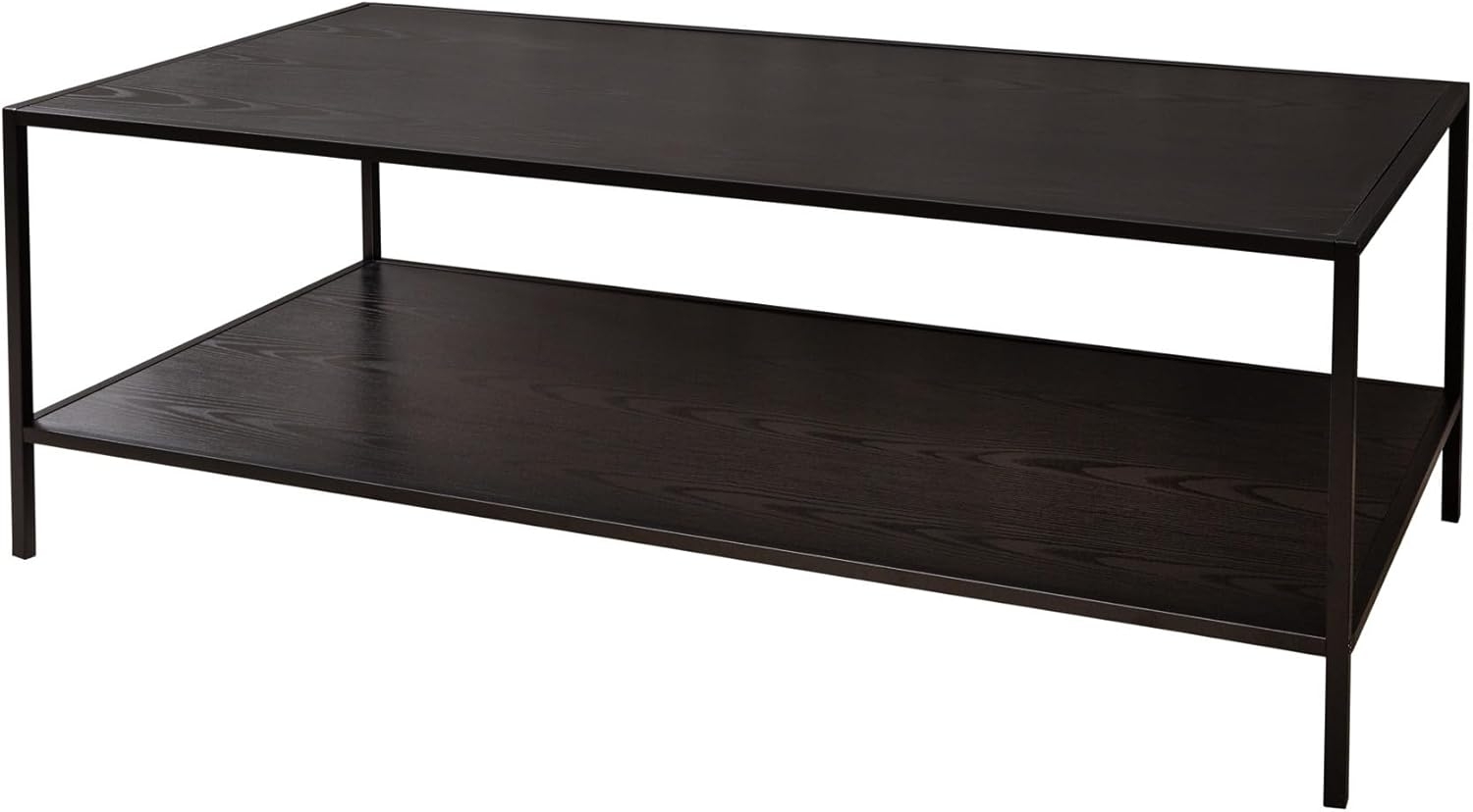 riess-ambiente Couchtisch SLIM LINE 120cm schwarz (Einzelartikel, 1-St), Wohnzimmer · Holzwerkstoff · Metall · mit Ablage · Industrial Bild 1