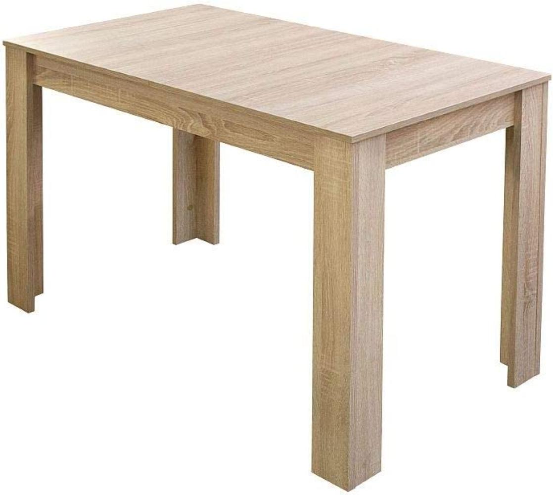 Esstisch Bull 0567 110x60 eiche sägerau B H T 110/150 x 75 x 60 cm Bild 1