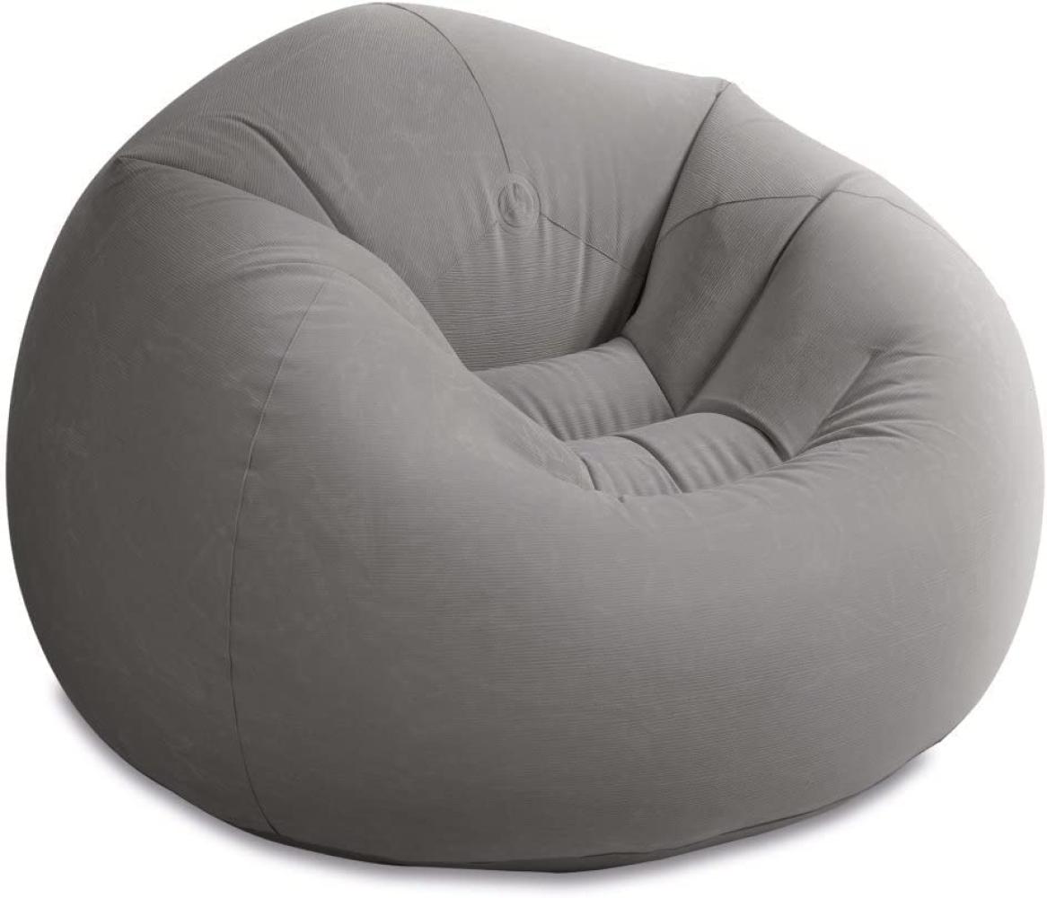 Sitzsack Beanless Bag Club in grau 107x104x69 cm Bild 1