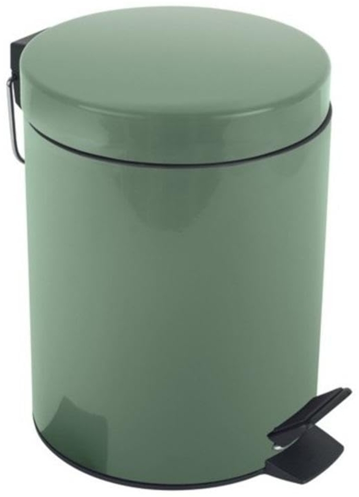 Spirella Kosmetikeimer "Sydney Basil Grün" Mülleimer Treteimer Abfalleimer - 5 Liter – mit herausnehmbaren Inneneimer Bild 1