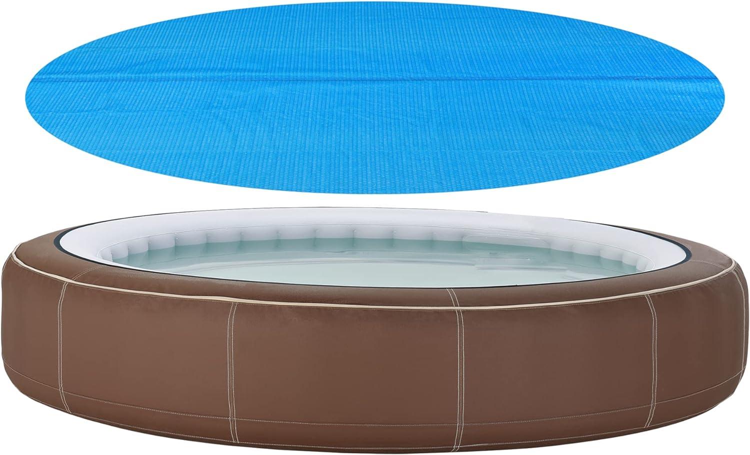 Solar Poolabdeckung ⌀366 cm Blau [en. casa] Bild 1