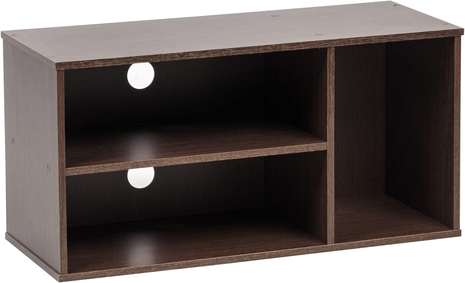 Movian, TV-Schrank/TV-Ständer Schrank/Holz-TV-Ständer/TV-Ständer/TV-Ständer/Bank-TV, TV-Einheit geeignete Größe bis zu 43 ZollWohnzimmer Schlafzimmer - Module Shelf - MDB-3S - Braune Bild 1