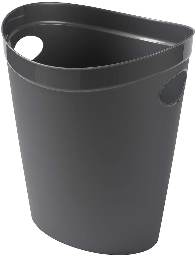 Addis FlexiBin Abfalleimer, Schwarz, metallic Silver, 12 ltr Bild 1