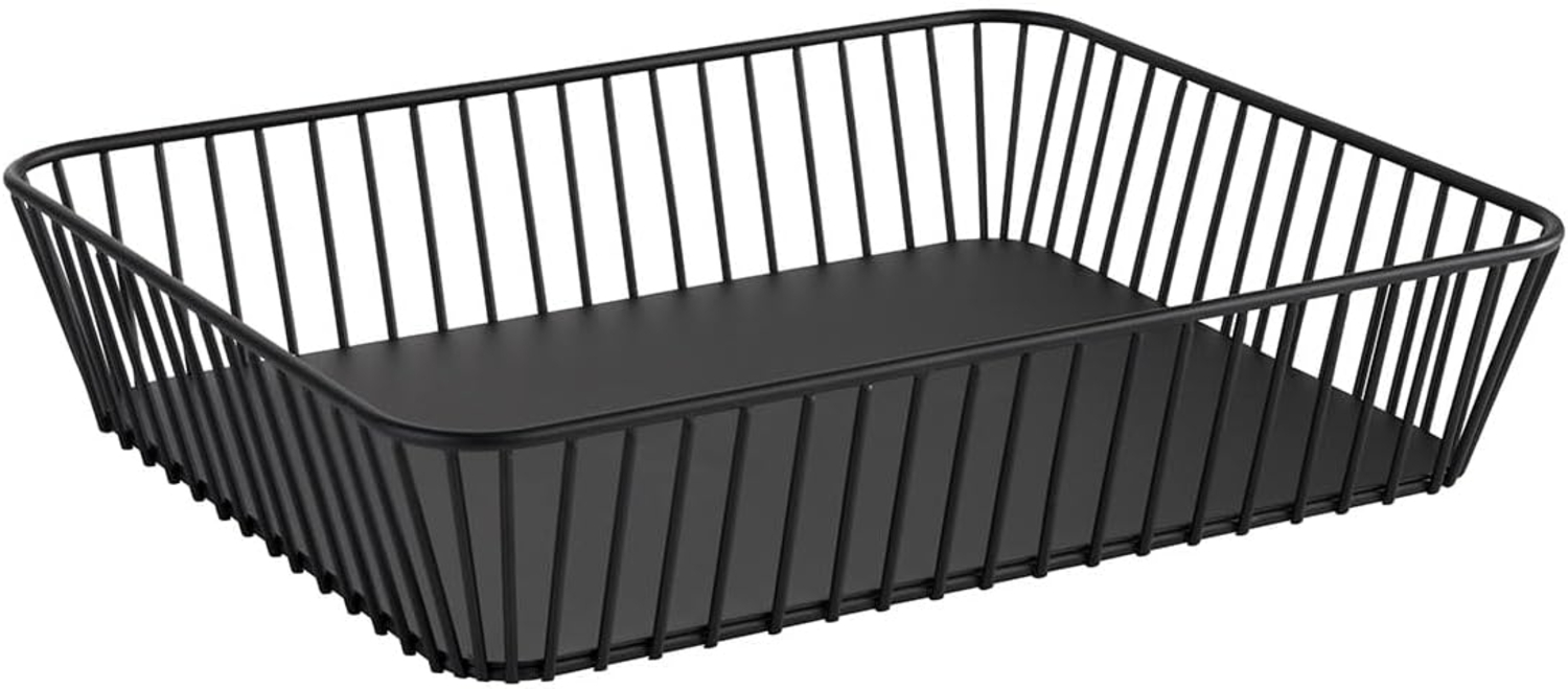 APS Brotkorb URBAN, Metall, (1-tlg), Antirutsch Füße, rechteckig Bild 1