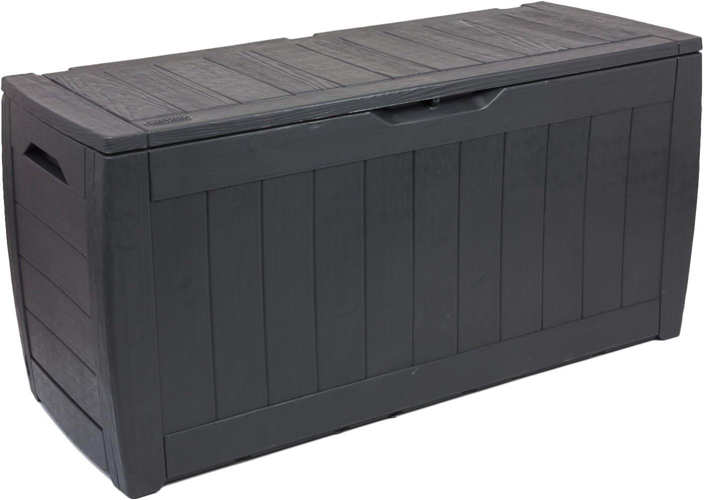 Tepro Auflagenbox Hollywood 270l graphit Gartenbox Gartentruhe Aufbewahrungsbox Bild 1