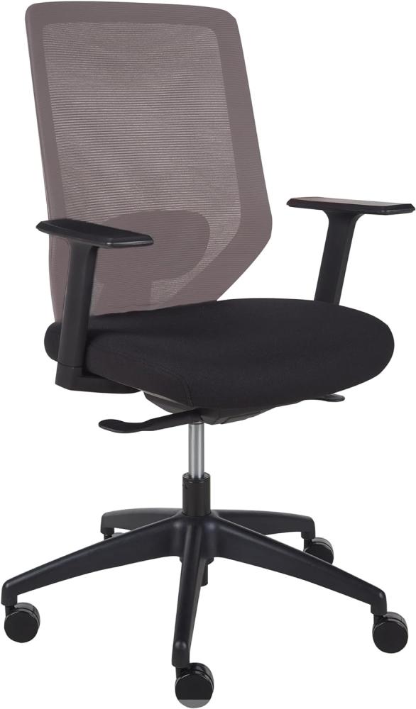 Beliani 'Virtuoso' Bürostuhl höhenverstellbar, Polyester taupe, 53x97x53cm Bild 1