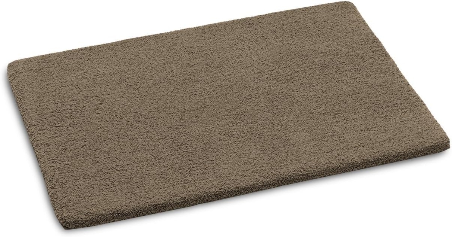 Rhomtuft Badteppich Square|70x120 cm| taupe Bild 1