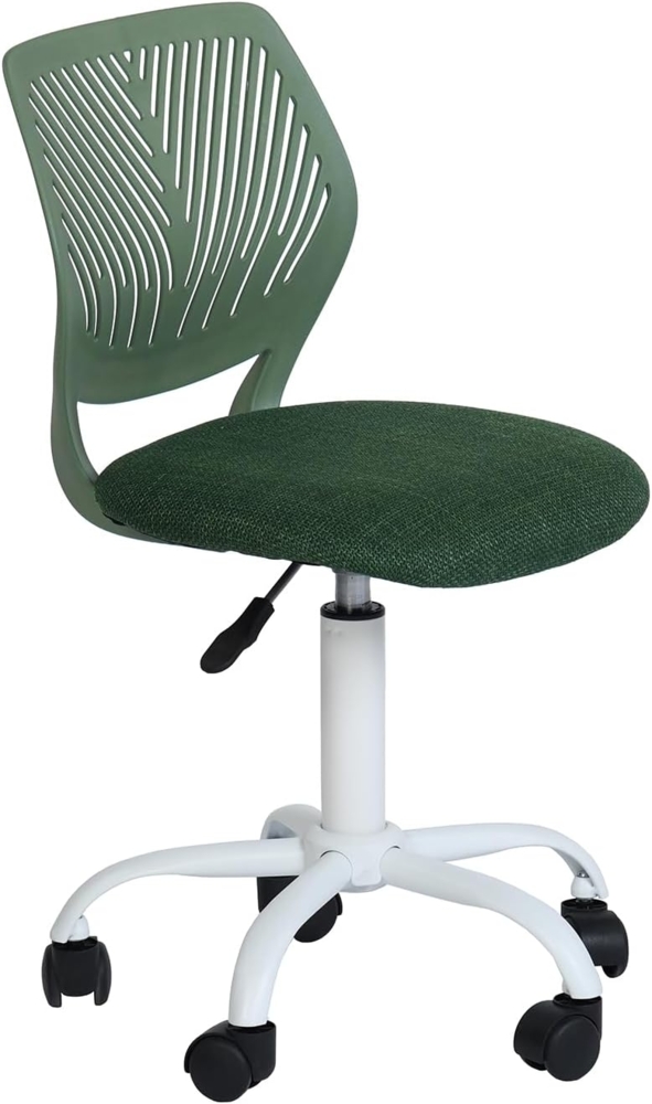 FurnitureR Home Office Stuhl, ergonomischer höhenverstellbarer Drehstuhl mit Rollen, moderner Computerstuhl für Arbeitszimmer und Büro Bild 1