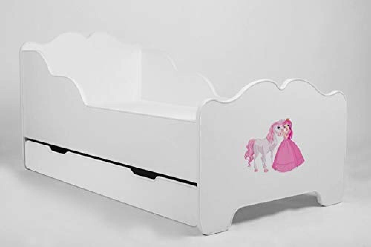Angelbeds 'Anna' Kinderbett 80x160 cm, Motiv 1, mit Lattenrost und Matratze Bild 1