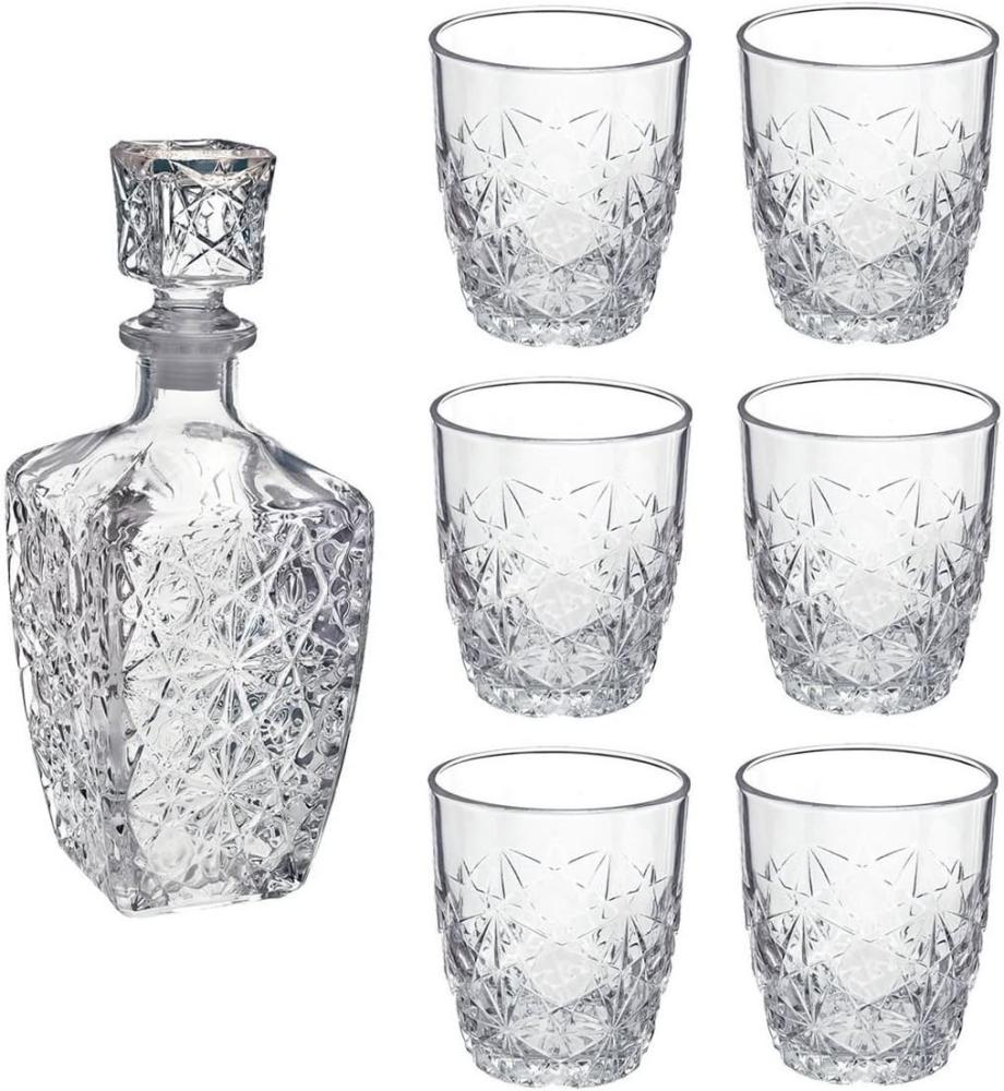 Bormioli Rocco Dedalo Glass Decanter 800ml 6Glasses 260ml Bild 1