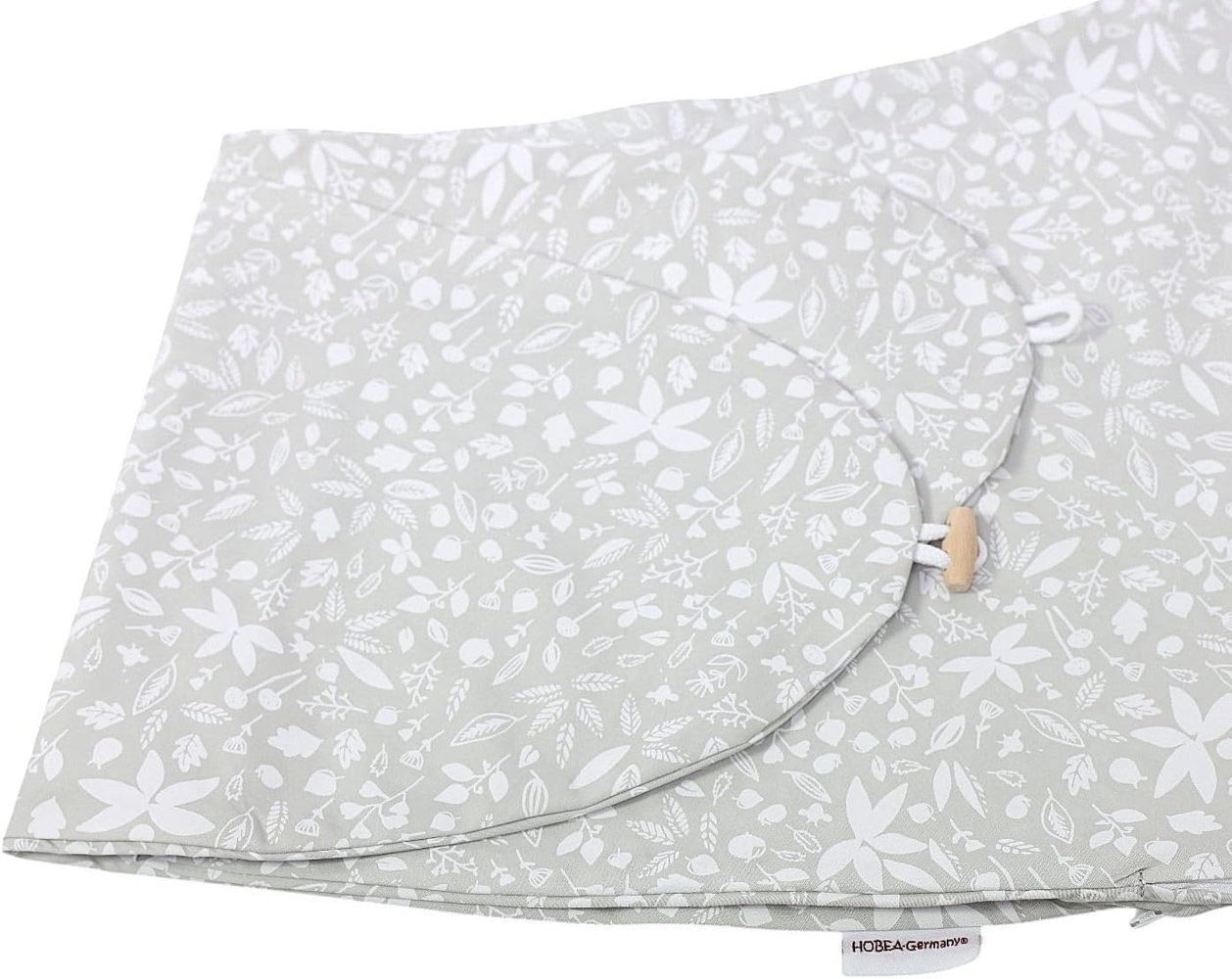 HOBEA-Germany Stillkissenbezug für Stillkissen 190cm Designs (Waldzauber grau) Bild 1