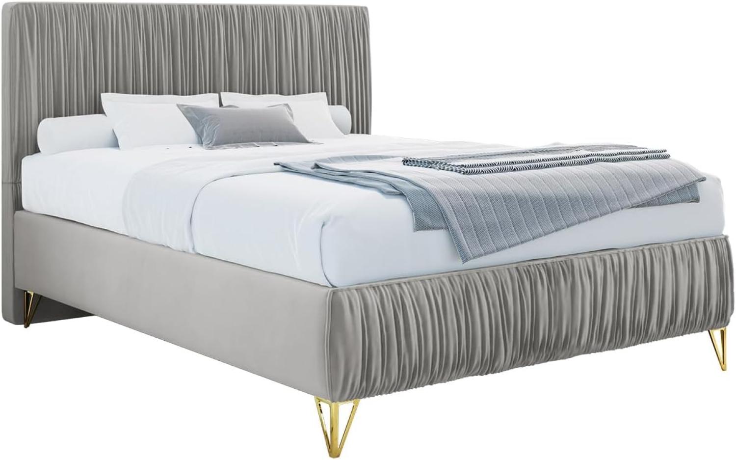 mirjan24 Boxspringbett Lux II , grau, 140 x 200 cm Bild 1