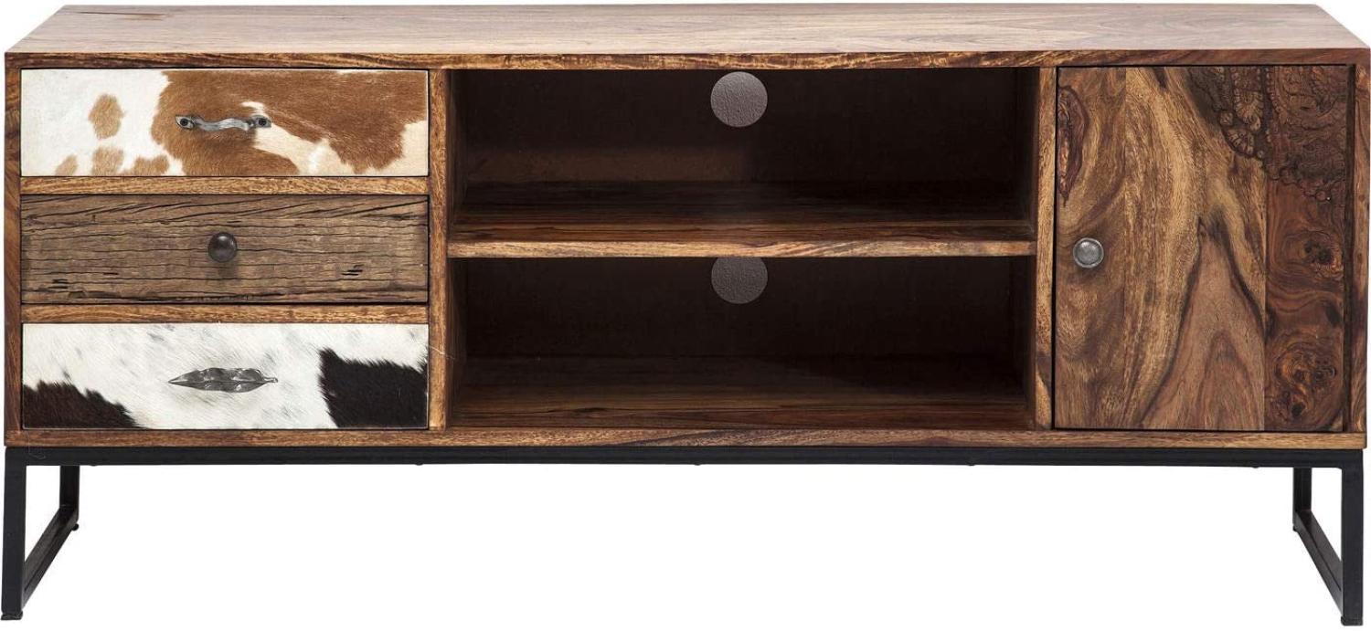 TV Konsole Rodeo, modernes, rustikales Lowboard, Sideboard braun (H/B/T) 60 x 140 x 40 cm Bild 1