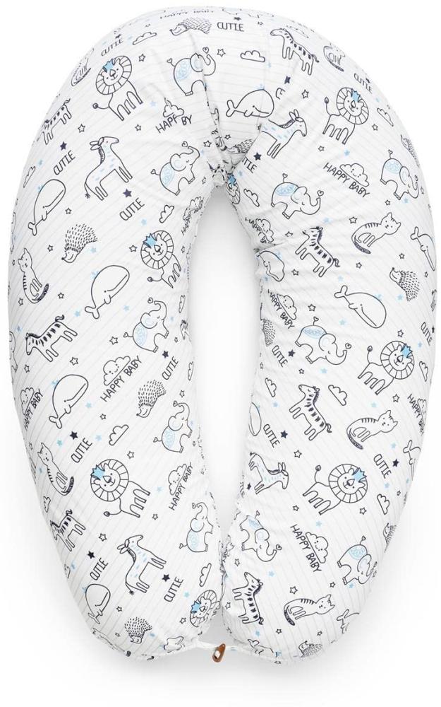 sei Design Stillkissen 190x30 XXL | Füllung Faserbällchen | Bezug 100% Baumwolle | Happy Baby Bild 1