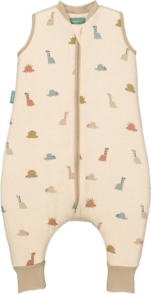 molis&co - Baby Schlafsack mit Füßen 2.5 TOG - Ganzjahres Schlafsack - Babyschlafsack mit Beinen - 100% Baumwolle (Oeko-TEX 100), Winterschlafsack Premium Qualität - Dinos (70 cm) Bild 1