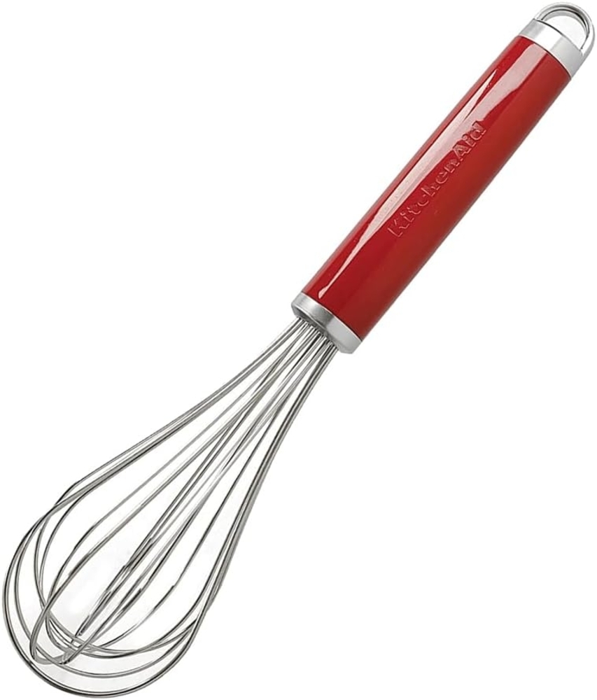 KitchenAid Schneebesen, manueller Schaumschläger aus Edelstahl – Empire Rot Bild 1
