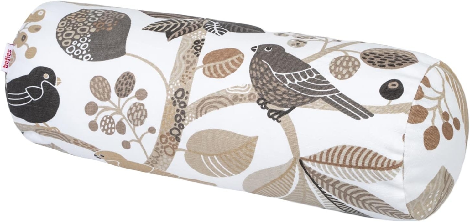 beties Nackenrollenbezug Zauberwald, (1 Stück), Nackenrollen Hülle ca. 15x40 cm im All Over-Druck elfenbein-taupe Bild 1