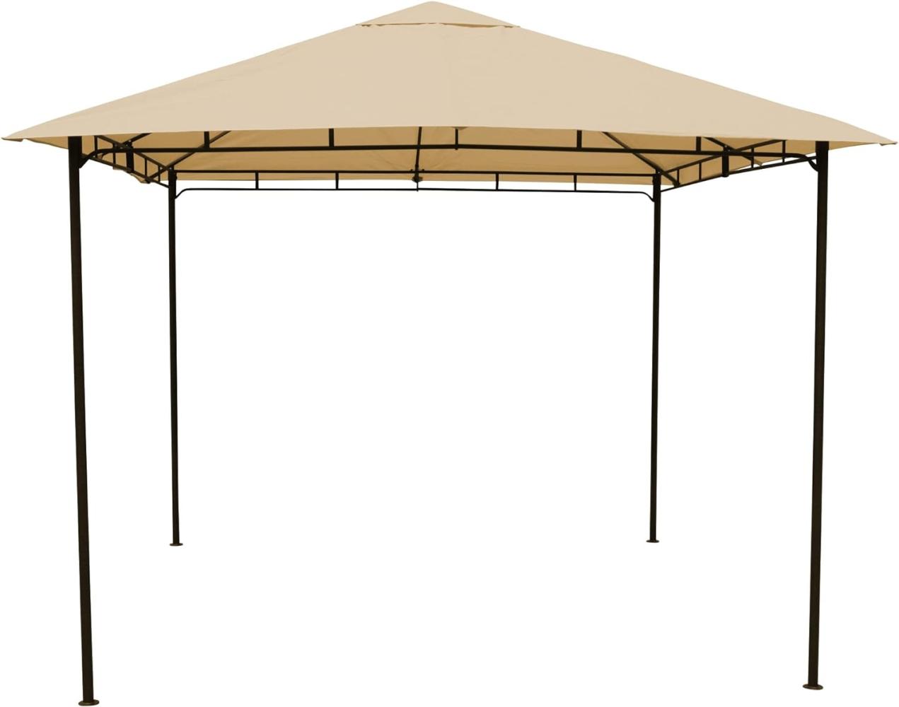 GRASEKAMP Qualität seit 1972 Pavillon Rimini Flex 3 x 3 m Beige Party Zelt Antik Garten Bild 1