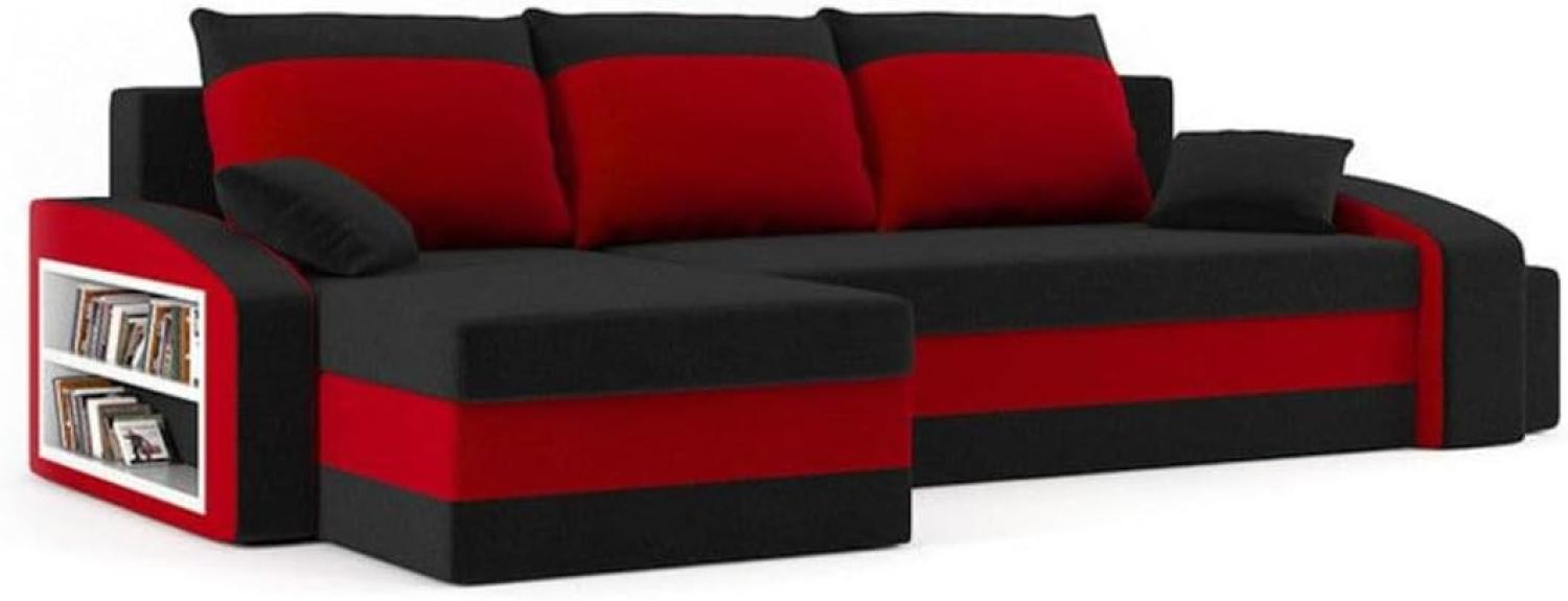 Ecksofa mit Schlaffunktion LINT 2, 255 x 75 x 140, haiti 17/haiti 18, links Bild 1
