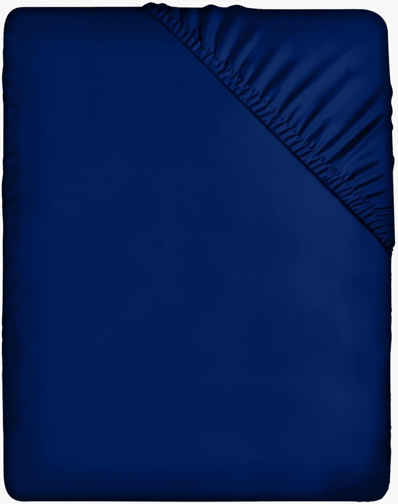 Utopia Bedding - Spannbettlaken 160x200 cm - Royal Blau - Gebürstete Polyester-Mikrofaser Spannbetttuch - 35 cm Tiefe Tasche Bild 1